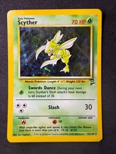 Scyther 17/130 - Pokemon Base Set 2 - Holo Rare - LP on eBay