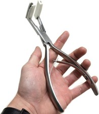 Tape in Hair Extensions Pliers Silvery Stainless Steel Flat Surface Extensions