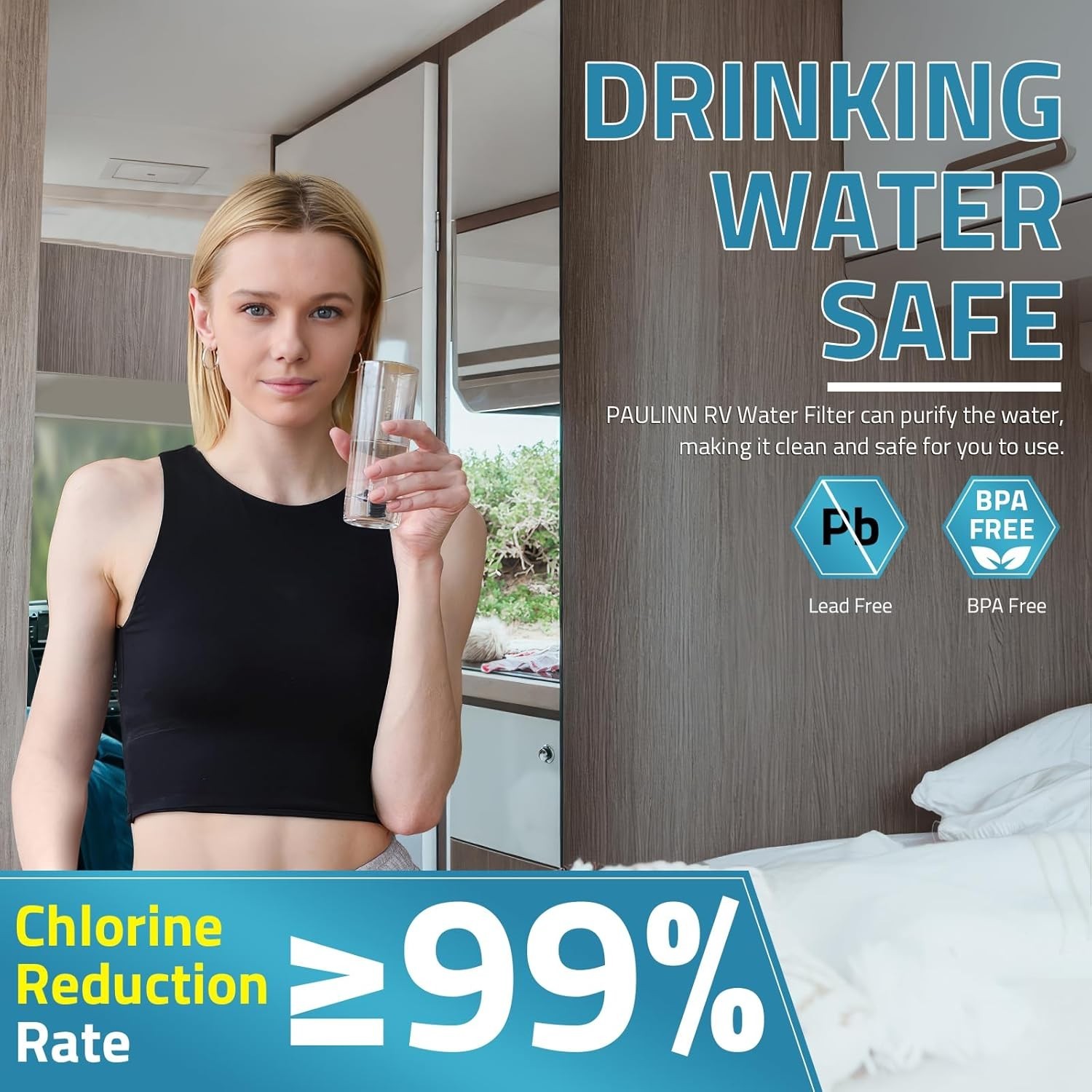 Versatile BPA-Free & Lead-Free RV Water Filtration System with Easy Installation