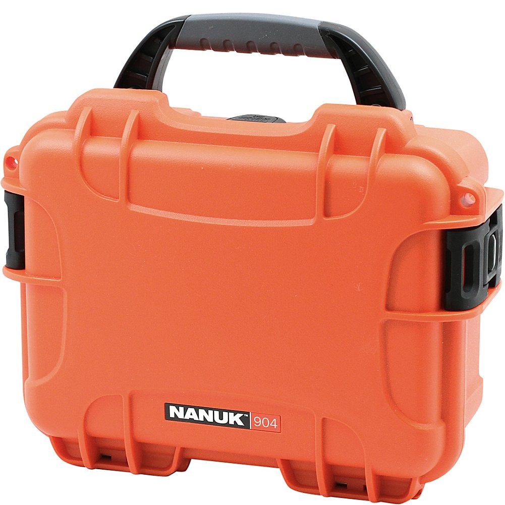 Orange 904 Waterproof Hard Case with Protective Foam Insert