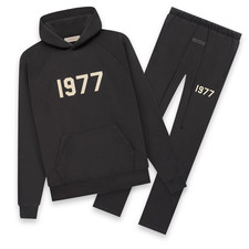 NEW Fear of God Essentials 2Pc Set Hoodie Relaxed Sweats 1977 Iron All Sizes