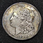 1921 Morgan Silver Dollar - Philadelphia - 90% Silver- XF Det. - Old Cleaning