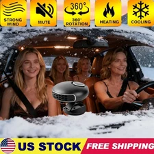 360° Rotary Portable 12V Car Heater & Defroster, 150W Fast Heating & Cooling Fan
