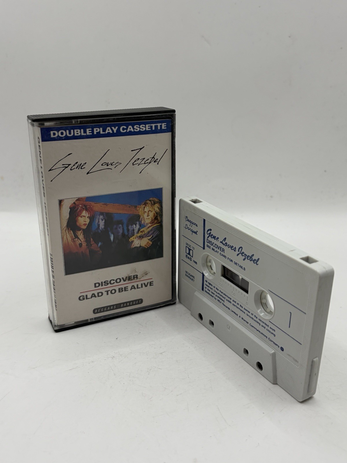 Gene Loves Jezebel – Discover / Glad To Be Alive Cassette Tape Double Play Rare