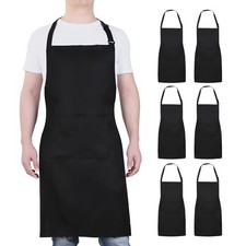 Chef Apron for Men and Women - 33" x 27" Large with 38" Waist Ties for a Comf...