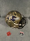 Ray Lewis Signed Baltimore Ravens Replica Speed Camo Full Size Helmet Beckett