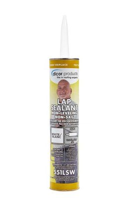 #ad DICOR 551LSW 1 HAPS Free NON Leveling Lap Sealant 10.3 Oz White Secure $132.23