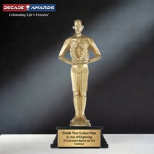 Custom Engraved Male Achievement Trophy Personalized Drama Award 8 Inch
