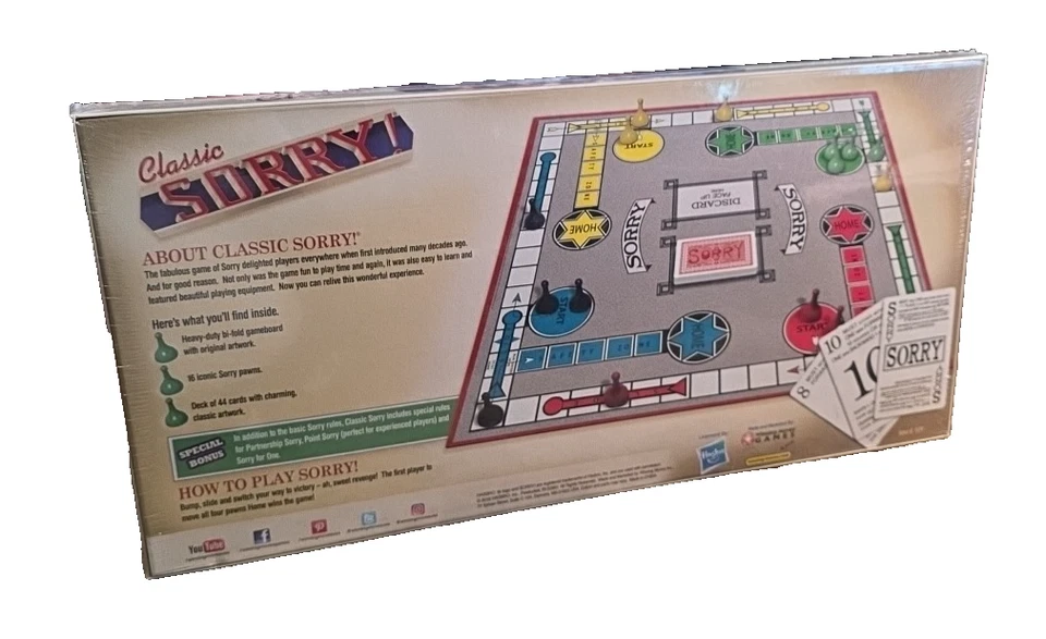 Classic SORRY! Game The Great Game Brand New Sealed Age 6+ 1-4 Players - Image 2 of 3