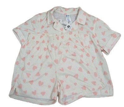 The Children s Place PJ Place Valentines s Day Girls Size S/P 5/6 White Pajamas