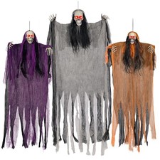 Halloween Decorations 3 Pack Lighted Eye Skeleton Ghosts Indoor Outdoor