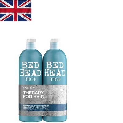 Unisex Bed Head Recovery 750ml Duo - Hydrating Shampoo & Conditioner for Frizz