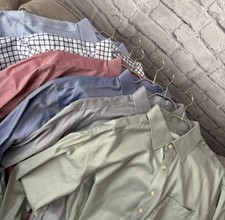 Lot Of 6 Charles Tyrwhitt Classic Fit 17.5/36in 44/91cm Dress Shirt Button Up