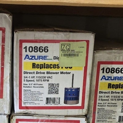 Mars - Azure ECM Condenser Fan Motor - 3/4-1 HP - 115/230 Volt 10866 (NEW)