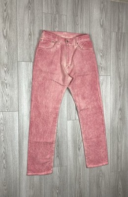 Stussy Levi s Strauss Jacquard Jeans Pink Pants Men's