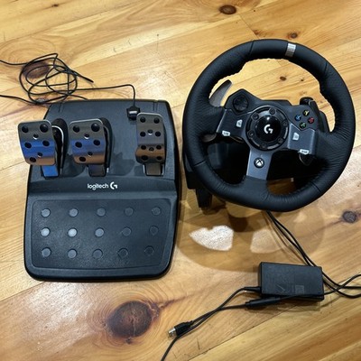 Logitech G920 Racing Wheel with Pedals Set for PC & XBOX - Tested & Working