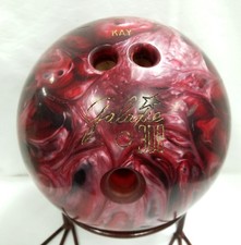Ebonite Galaxie 300 Red Swirl Bowling Ball 10 lb 3 oz Drilled