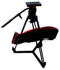 SACHTLER VIDEO V15SB HEAD BAR PLATE TDK CF CARBON TRIPOD MEDIUM SERVICED 35.4Lbs