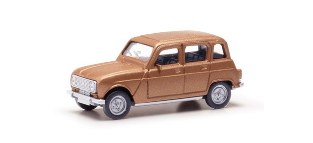 Herpa 030199-002 - 1:87 Renault R4, Beige Metallic - New