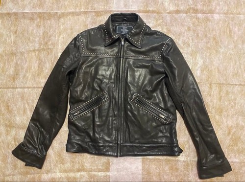 Hysteric Glamour, Hysteric Glamour XXX Leather Jacket Black L Studded Vintage