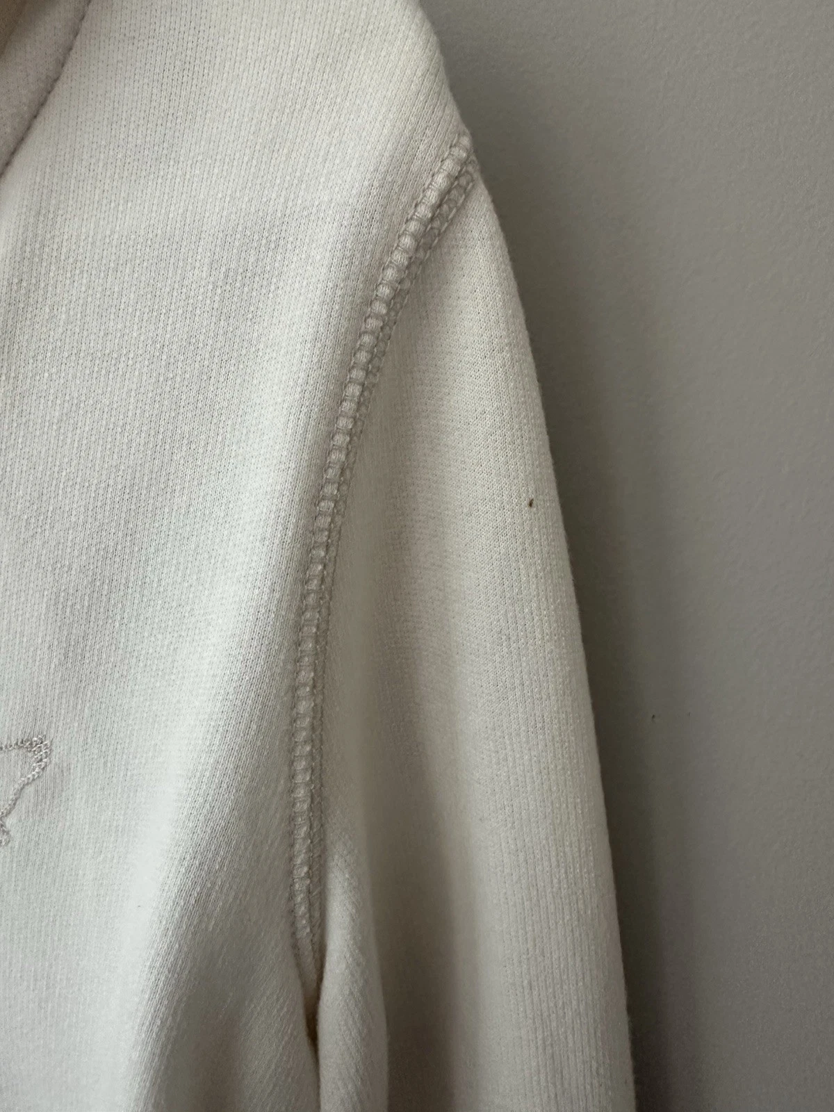 OFF WHITE Felpa con cappuccio e zip American Eagle donna taglia M