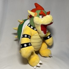 Nintendo Super Mario Bros Bowser King Koopa 2021 Build a Bear Plush 16" No Sound