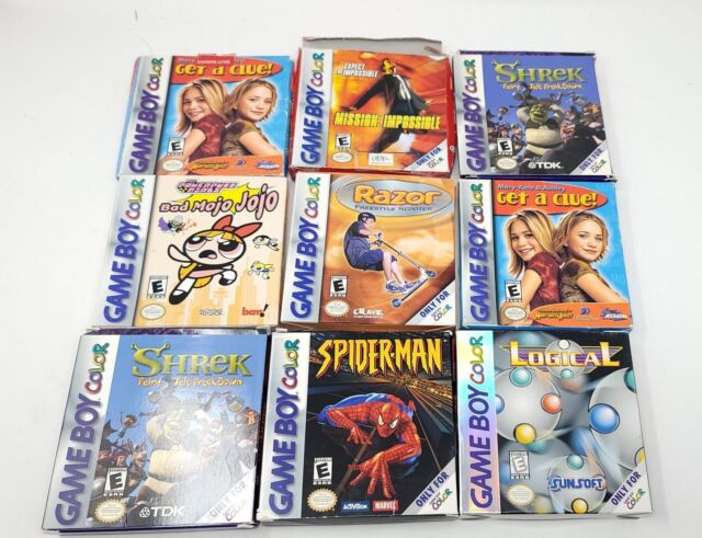 Lot of 9 Game Boy Color Empty Boxes