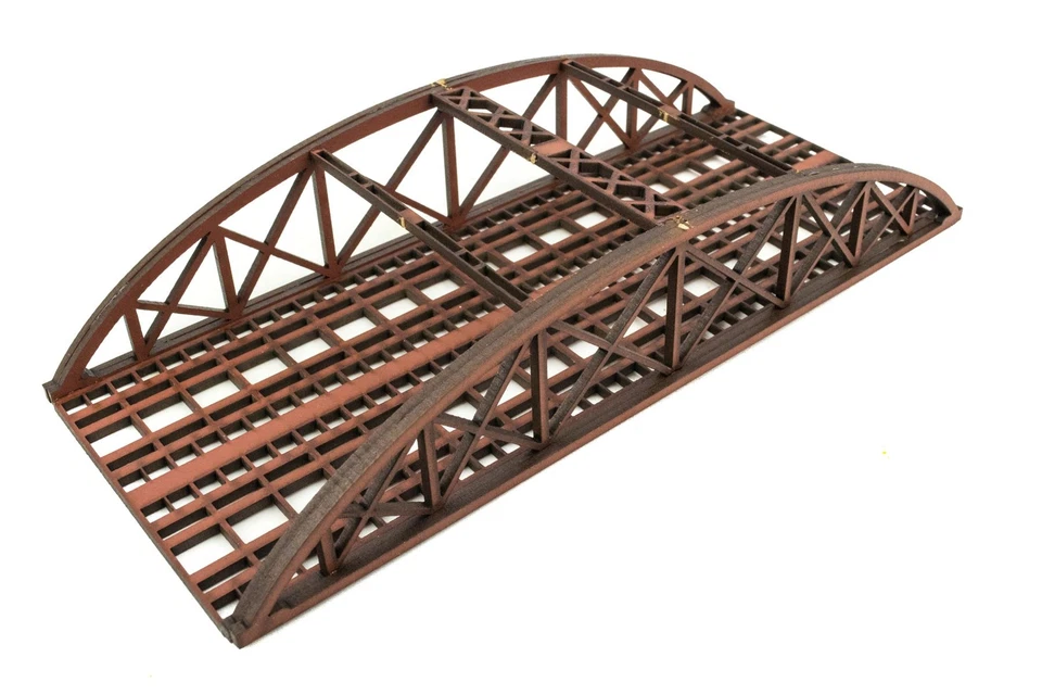 WWS Double Track N-Gauge MDF Railway Bowstring Bridge 200mm (Choose Colour) - Image 3 of 4