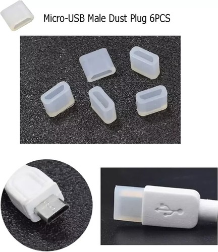 36 PCS 6 Types USB anti Dust Cover Plugs, Silicone Soft Micro USB Cap Port Prote - 第 3/7 張圖片