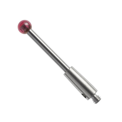 CMM Styli for A-5003-1029 M2 Thread 4.0mm Ruby Ball Tungsten Carbide Stem L22mm