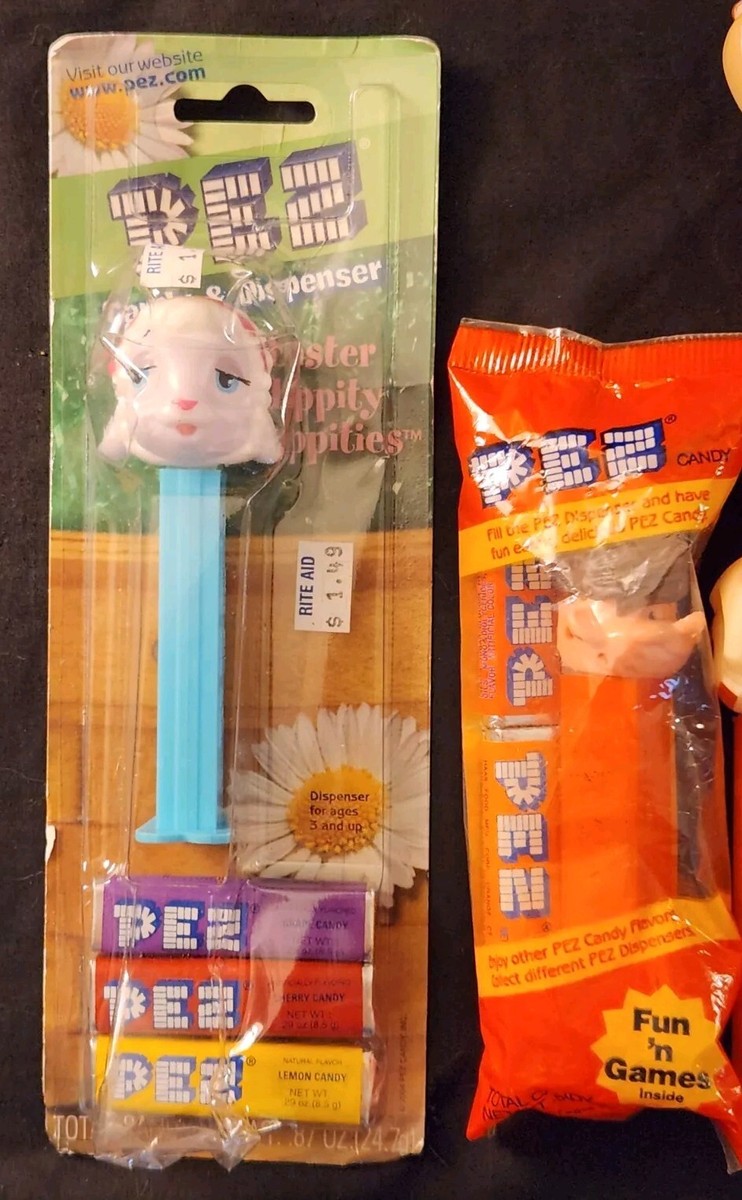 OLD PEZ 90s 森永ペッツ japanese PEZ 100pieces Lot Of 10 Rare Vintage Pezz Candy Dispensers With Feet 3 Sealed