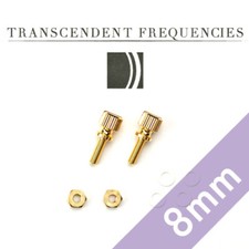 GOLD PLATED BRASS THUMB Screws 8mm Cartridge Headshell Mounting Set Ortofon 2M