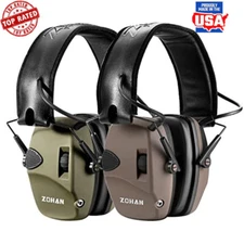 Electronic Shooting Earmuffs Noise Reduction 4X Amplification Gun Range New