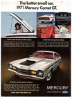 <span class=Light_Highlight>New Listing1970 Vintage Magazine Ad for a 1971 Mercury Comet Gt Ford Lincoln Mercury
