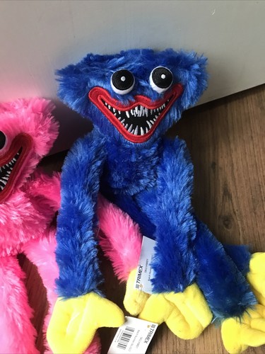 2 X GENUINE Poppy Playtime Blue Smiling Huggy Wuggy Supersoft Plush Toy TAGS ON - 第 4/14 張圖片