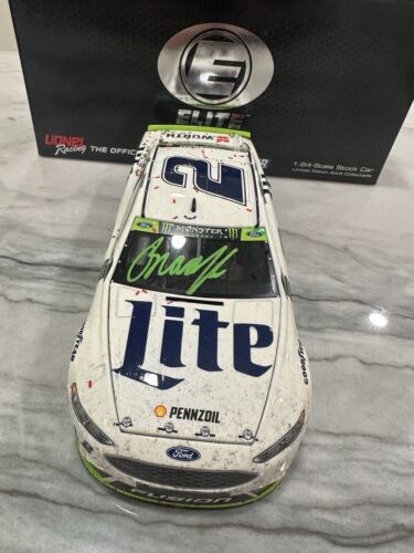 Brad Keselowski AUTOGRAPHED 2017 CHEERS2DALE ELITE Talladega Raced Win Liquid #2 - Picture 2 of 6