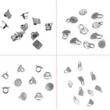 Dental Orthodontic Lingual Buttons Direct Bond Eyelet Round/Rectangular Base