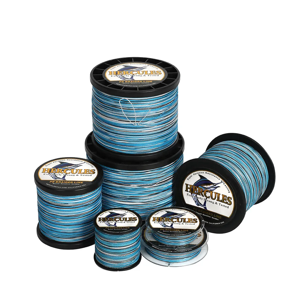  HERCULES Super Cast 300M 328 Yards Braided Fishing Line 30 LB  Test For Saltwater Freshwater PE Braid Fish Lines Superline 8 Strands -  Army Green, 30LB