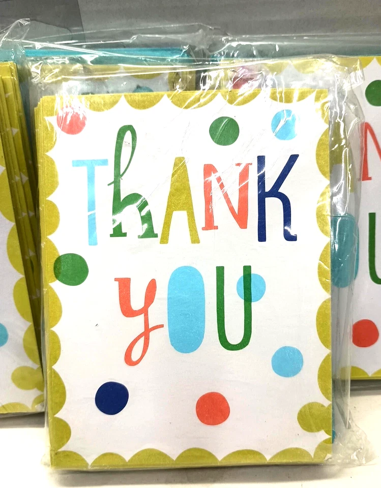 Tarjetas y sobres de notas de agradecimiento de regalo American Greetings 5x4 100 unidades Foto 2 de 3