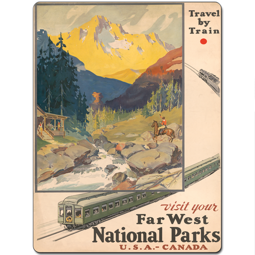Vintage Classic Retro Tourism Holiday Travel Advert Poster Metal Sign 15 x 20cm - Picture 85 of 100