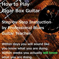 Cigar Box Guitar  Play Acoustic / Electric  3 string  Training DVD