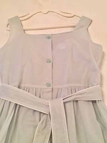 Strasburg Girls 8 Mint Green Easter Dress Rosette Sleeveless Pleated STUNNING!! - Picture 7 of 8