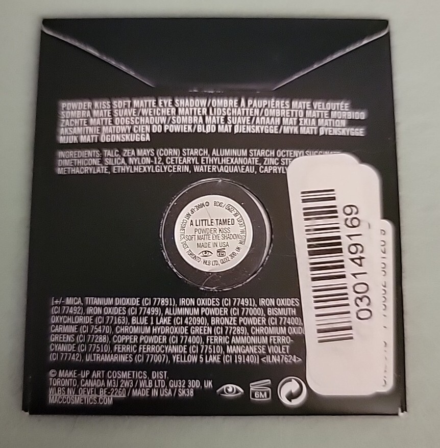 Mac Cosmetics Pro Palette Refill Pan Eye Shadow A Little Tamed NEW eBay