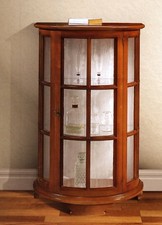 VETRINA IN LEGNO NOCE E CILIEGIO GOMMALACCA PATINA xSOGGIORNO SALA SALOTTO 0047