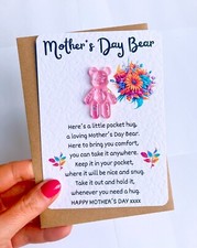 Mothers Day Gift Present Ideas Keepsake Bear Card For Mummy Mum Daughter Son