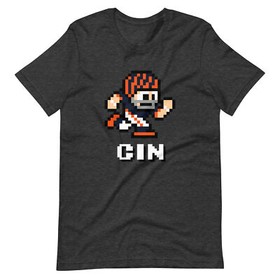Cincinnati Bengals NES Football Player 8-bit Tecmo Super Bowl Nintendo T-Shirt