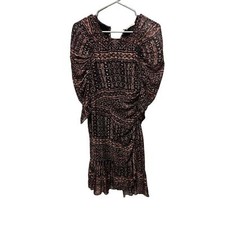 Ulla Johnson SilkFall Colored Aicha Mini Dress With Tribal Print