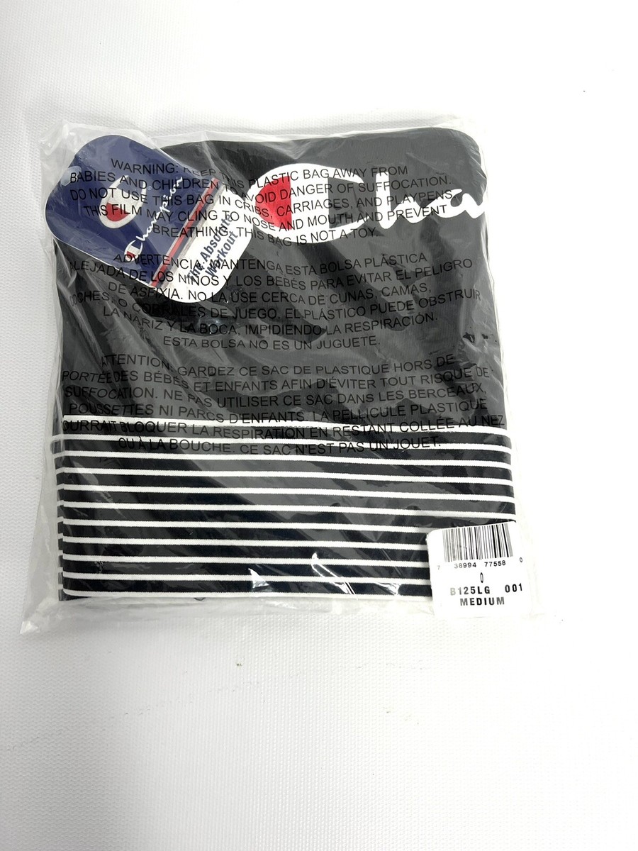 Y Champion Moderate Racerback Women's Sports Bra Black With Striped