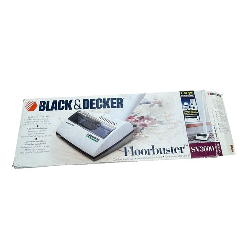Vintage 1996 Black & Decker Floor Buster Vacuum SV3000 Floor Buster Rare - Picture 8 of 17