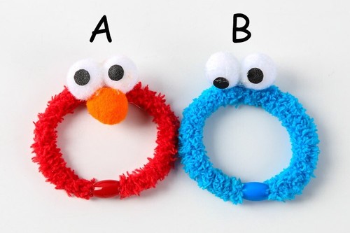 Plush Sesame Street Elmo - Cookie Monster Hair Bands, You Choose Character - Picture 6 of 7